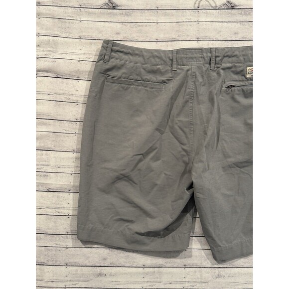 FAHERTY Mens All Day Shorts Sz 38 Heather Gray Stretch Drawstring Zip Pocket - Picture 12 of 16